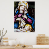 De Heilige Familie die Madonna en het Kind afschil Poster (Keuken)