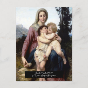 De Heilige Familie door Bouguereau Briefkaart