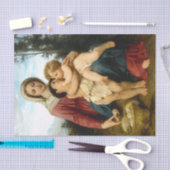 De Heilige Familie door Bouguereau, Decoupage Tissuepapier (Craft)