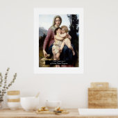 De Heilige Familie door Bouguereau Poster (Keuken)