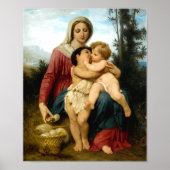 De Heilige Familie door William Bouguereau Poster (Voorkant)