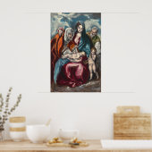 De Heilige Familie - El Greco, Grieks Poster met f (Keuken)