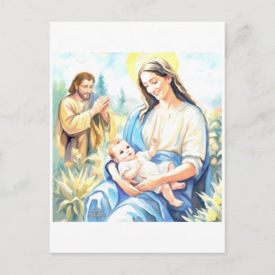 De Heilige Familie - Geboorte Briefkaart