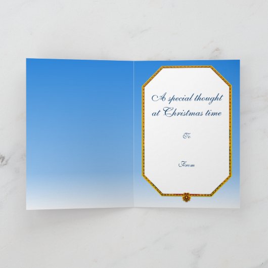 De Heilige Familie - Geboorte van Baby Jezus Feestdagen Kaart (Binnen)