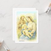 De Heilige Familie - Geboorte van Jezus Kaart (Voorkant / Achterkant in situ)
