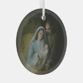 De Heilige Familie Glas Ornament (Voorkant Rechts)