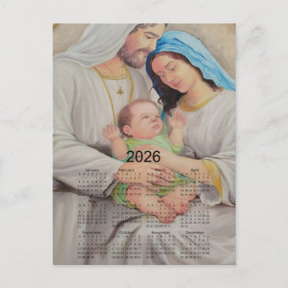 De Heilige Familie: Goddelijke Liefde 2026 Agenda Briefkaart