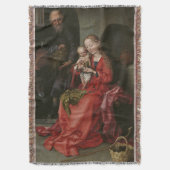 "De Heilige Familie" gooit dekens Deken (Voorkant Verticaal)