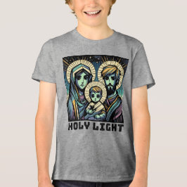 De Heilige Familie: Heilig Licht Tri-Blend Shirt