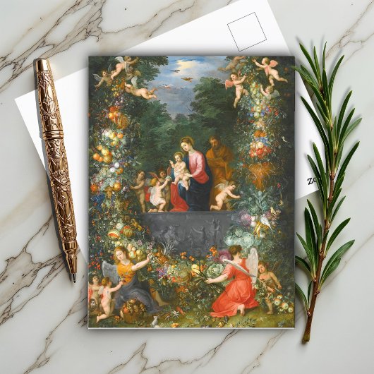 De Heilige Familie, Jan Brueghel Briefkaart