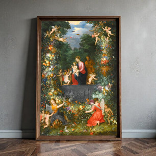 De Heilige Familie, Jan Brueghel Poster