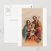 De Heilige Familie - Jezus, Mary en Joseph Briefkaart (Voorkant / Achterkant)