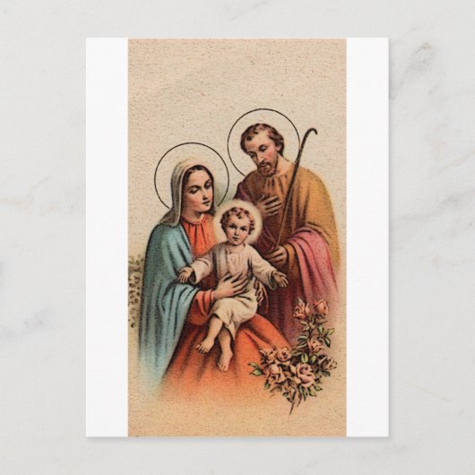 De Heilige Familie - Jezus, Mary en Joseph Briefkaart (Voorkant)