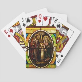 De Heilige Familie - Jezus, Mary en Joseph Pokerkaarten