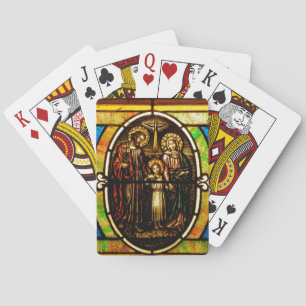 De Heilige Familie - Jezus, Mary en Joseph Pokerkaarten
