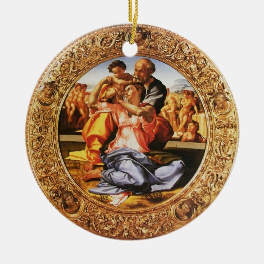 De Heilige Familie Keramisch Ornament (Voorkant)