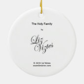 De Heilige Familie Keramisch Ornament (Achterkant)