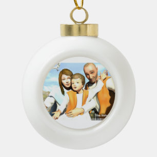 De Heilige Familie Keramische Bal Ornament