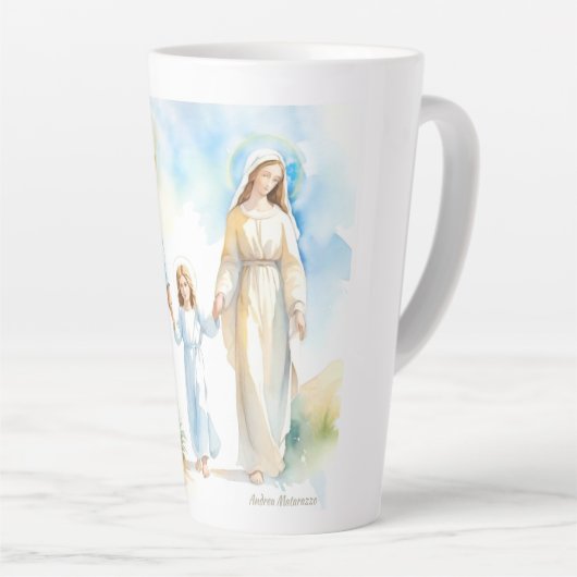 De Heilige Familie Latte Mok (Rechterhoek)