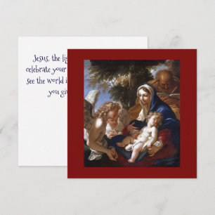 De Heilige Familie met Angels Kaart