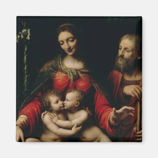 De Heilige Familie met de Baby St. John Magneet (Voorkant)