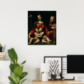 De Heilige Familie met de Baby St. John Poster (Thuiskantoor)