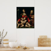 De Heilige Familie met de Baby St. John Poster (Keuken)