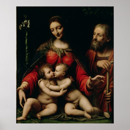 De Heilige Familie met de Baby St. John Poster (Voorkant)