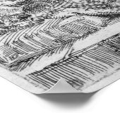 De Heilige Familie met een kat, 1654 Poster (Hoek)