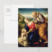 De Heilige Familie met een Lamb, 1507 Briefkaart (Voorkant / Achterkant)