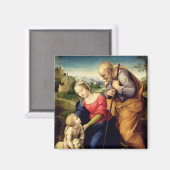 De Heilige Familie met een Lamb, 1507 Magneet (Voorkant / Achterkant)