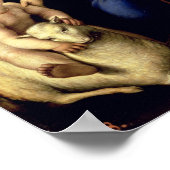 De Heilige Familie met een Lamb, 1507 Poster (Hoek)