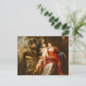 De Heilige Familie met heiligen Briefkaart (Staand voorkant)