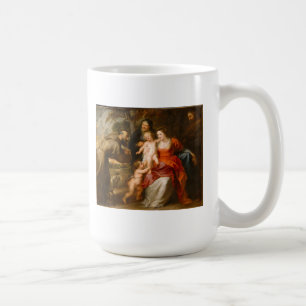 De Heilige Familie met heiligen Koffiemok
