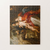 De Heilige Familie met heiligen Legpuzzel (Verticaal)