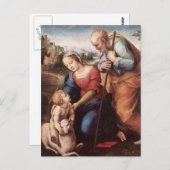 De Heilige Familie met Lamb Briefkaart (Voorkant / Achterkant)