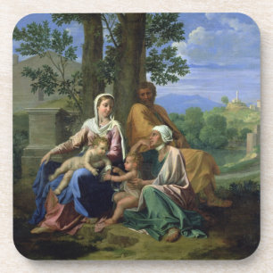 De Heilige Familie met SS. John, Elizabeth en de I Onderzetter