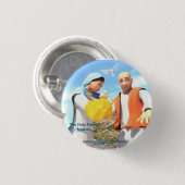 De Heilige Familie - Nativiteit Ronde Button 3,2 Cm (Voorkant /achterkant)