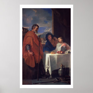 De Heilige Familie, of de Grace (olie op doek) Poster