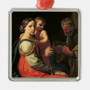 De Heilige Familie (olie op canvas) 2 Metalen Ornament