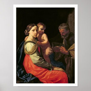 De Heilige Familie (olie op canvas) 2 Poster