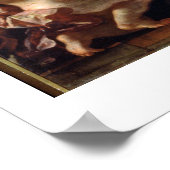 De Heilige Familie (olie op doek) Poster (Hoek)