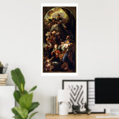 De Heilige Familie (olie op doek) Poster (Thuiskantoor)