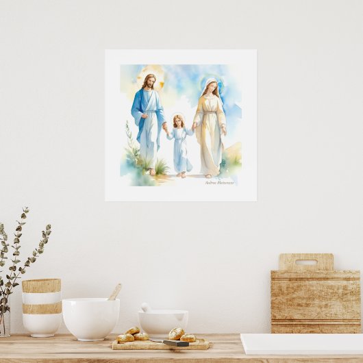 De Heilige Familie Poster (Keuken)