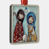 De Heilige Familie - Premium-versiering Metalen Ornament (Rechts)