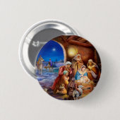 De heilige familie ronde button 5,7 cm (Voorkant /achterkant)