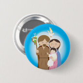 De Heilige Familie Ronde Button 5,7 Cm (Voorkant /achterkant)