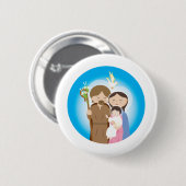 De Heilige Familie Ronde Button 5,7 Cm (Voorkant /achterkant)