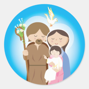 De Heilige Familie Ronde Sticker
