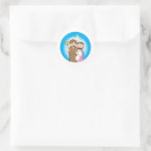 De Heilige Familie Ronde Sticker (Tas)